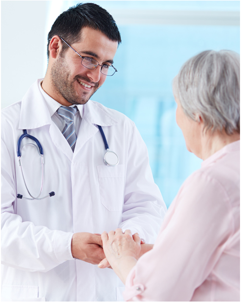 Doctor discussing health with a patient